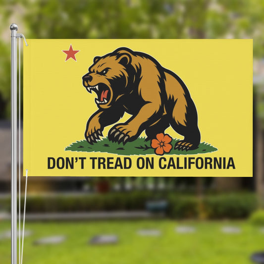 Don't Tread on California — Flag (Yellow, Double-Sided)