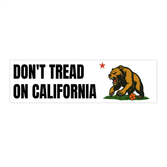 Golden State Bear Bumper Sticker