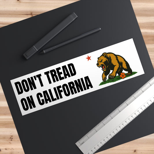 Golden State Bear Bumper Sticker