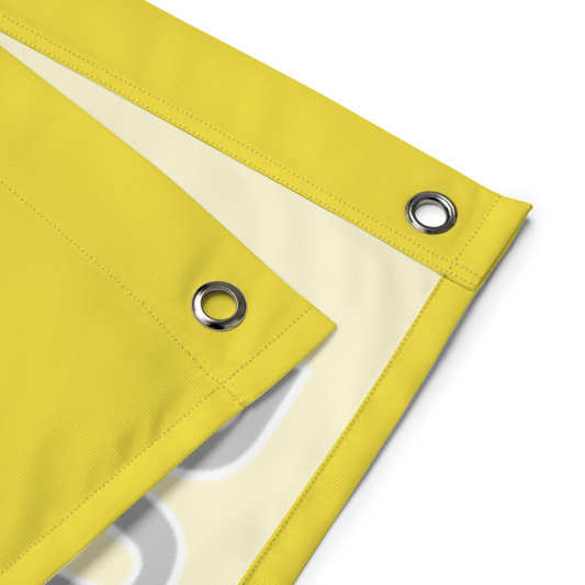 Golden State Bear Flag (Yellow, Single-Sided)