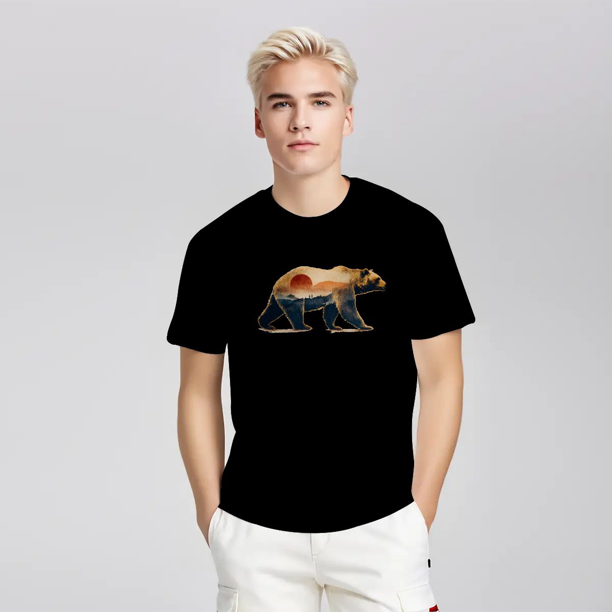 California Grizzly at Dusk Tee