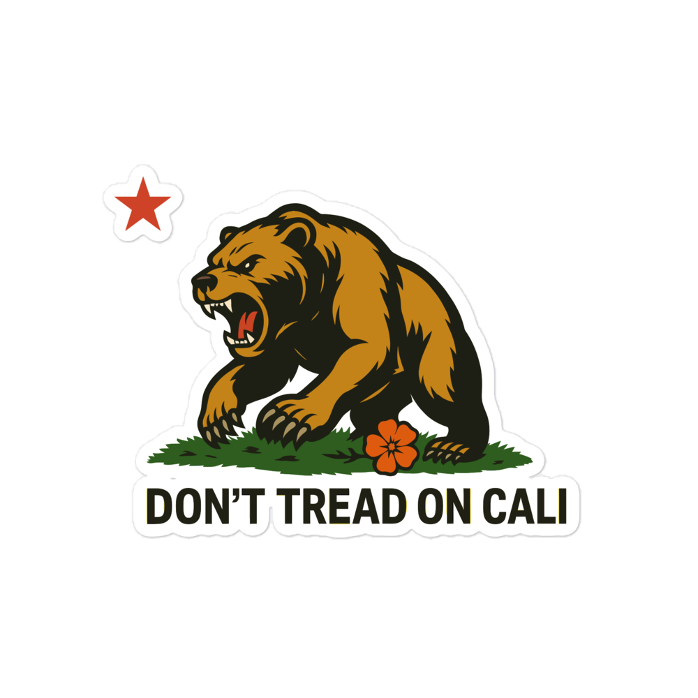 Golden State Bear Window Sticker