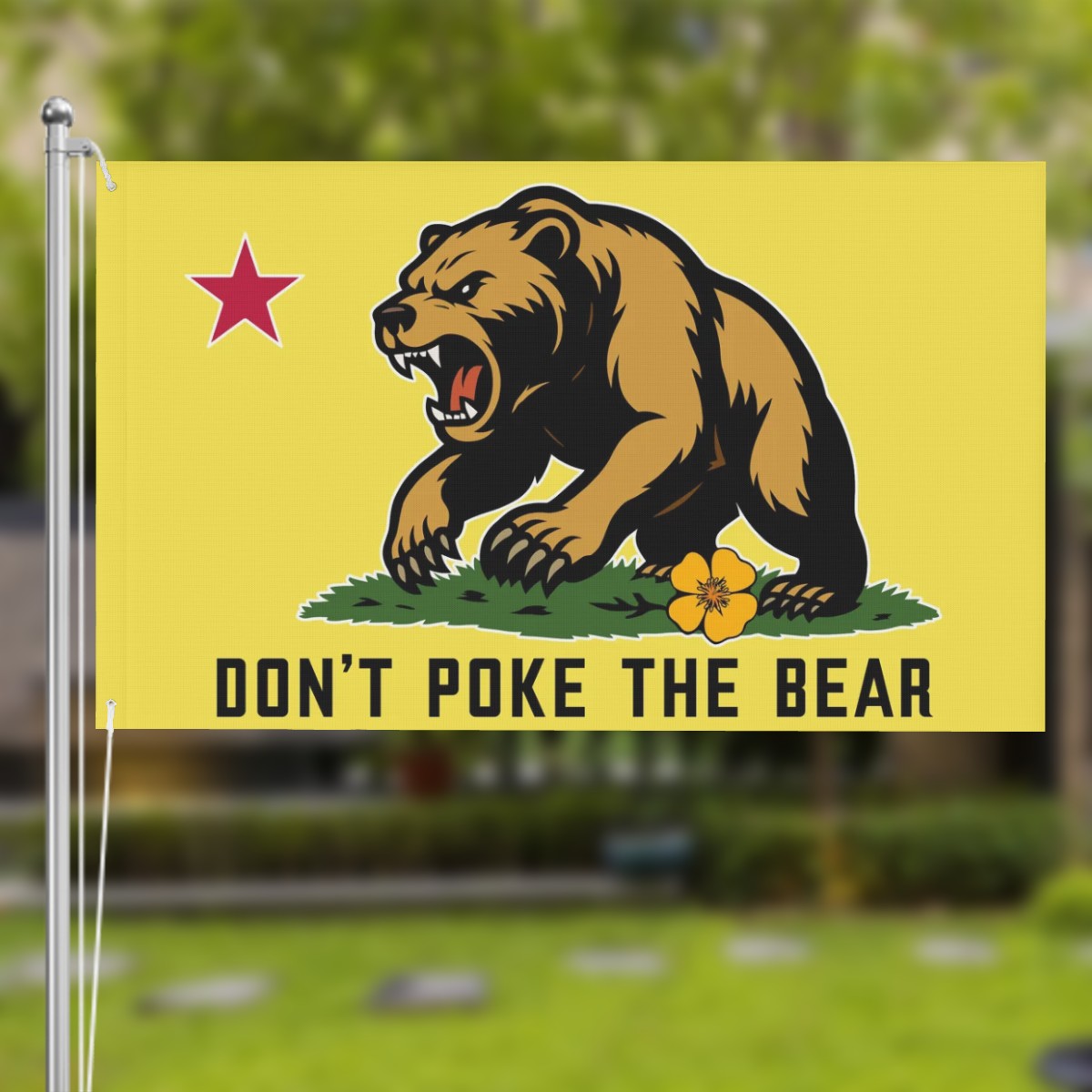 Don't Poke the Bear Flag (Double-Sided)