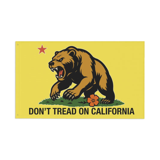 Don't Tread on California — Flag (Yellow, Double-Sided)