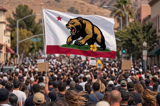 Golden State Bear double-sided 3'×5' California yard flag