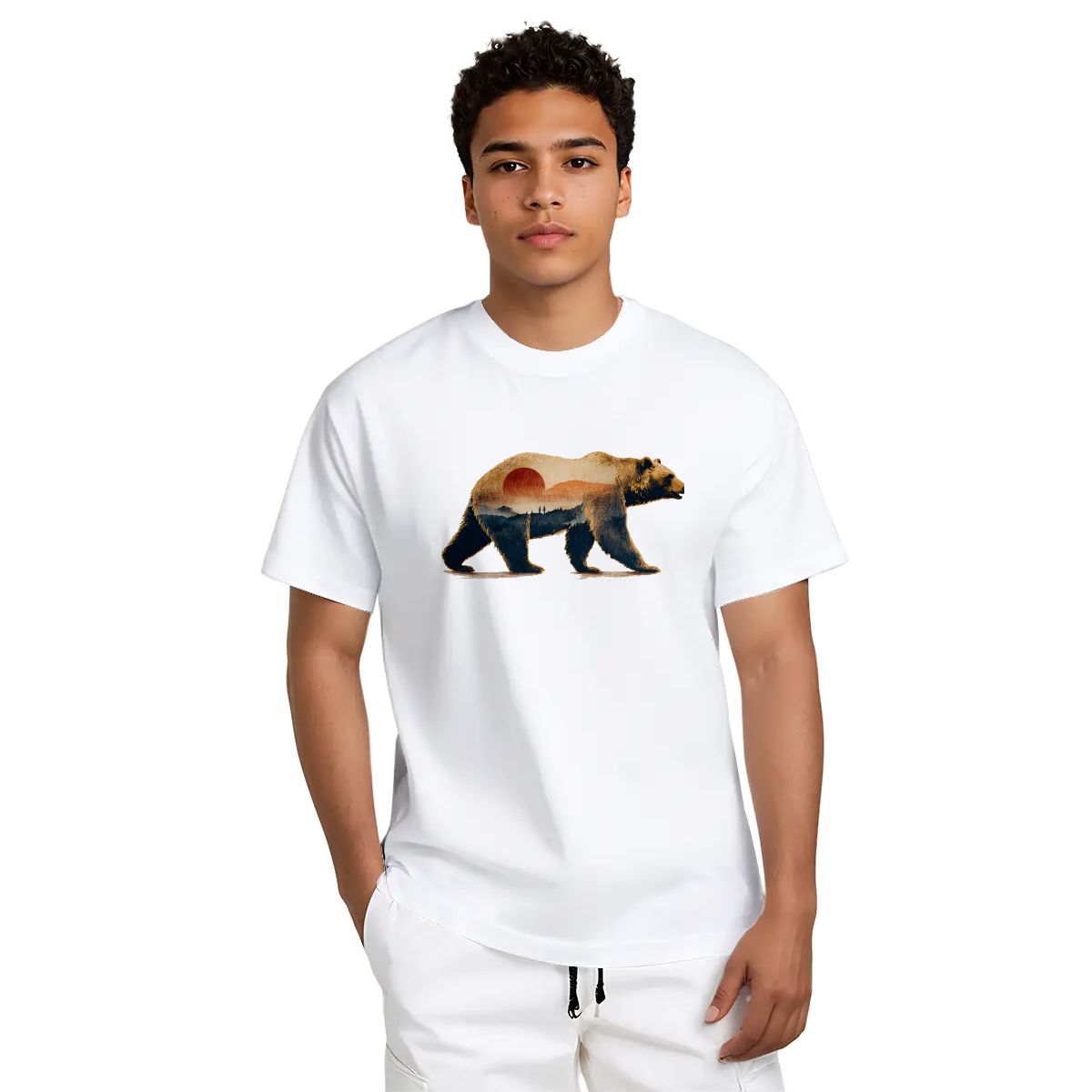 California Grizzly at Dusk Tee