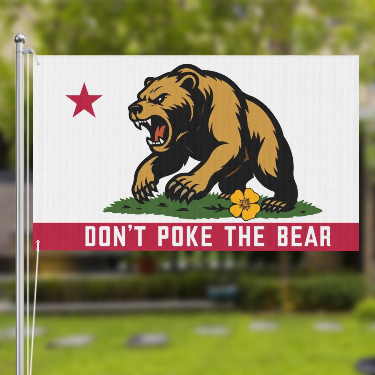Don't Poke the Bear Flag (Double-Sided)