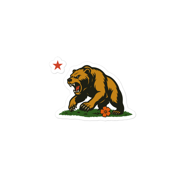 Golden State Bear vinyl sticker California gift