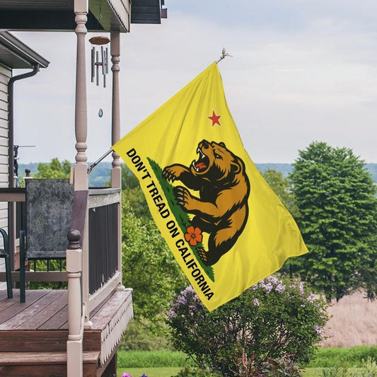 Golden State Bear Flag (Yellow, Double Sided)